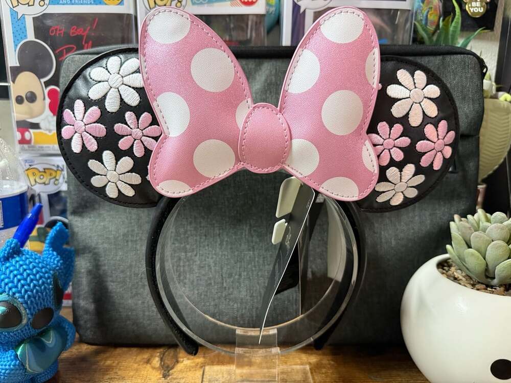 Loungefly Minnie Floral Rock The Dots Headband